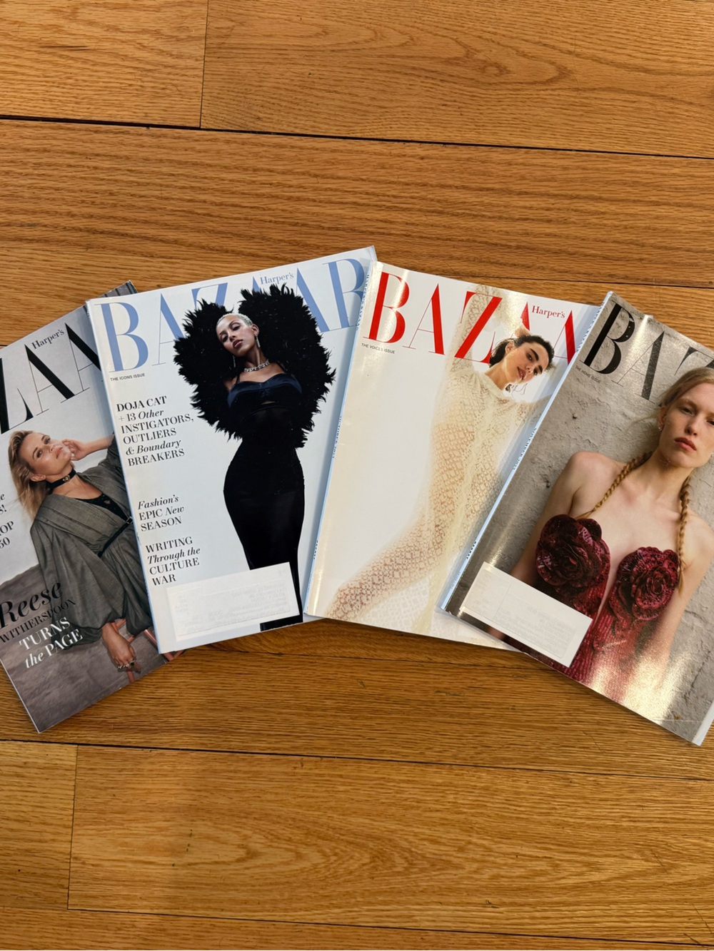 HARPER'S BAZAAR Magazine Lot - Aug, Sep, Oct, Nov 2023 - 4 Issue Lot - Like New